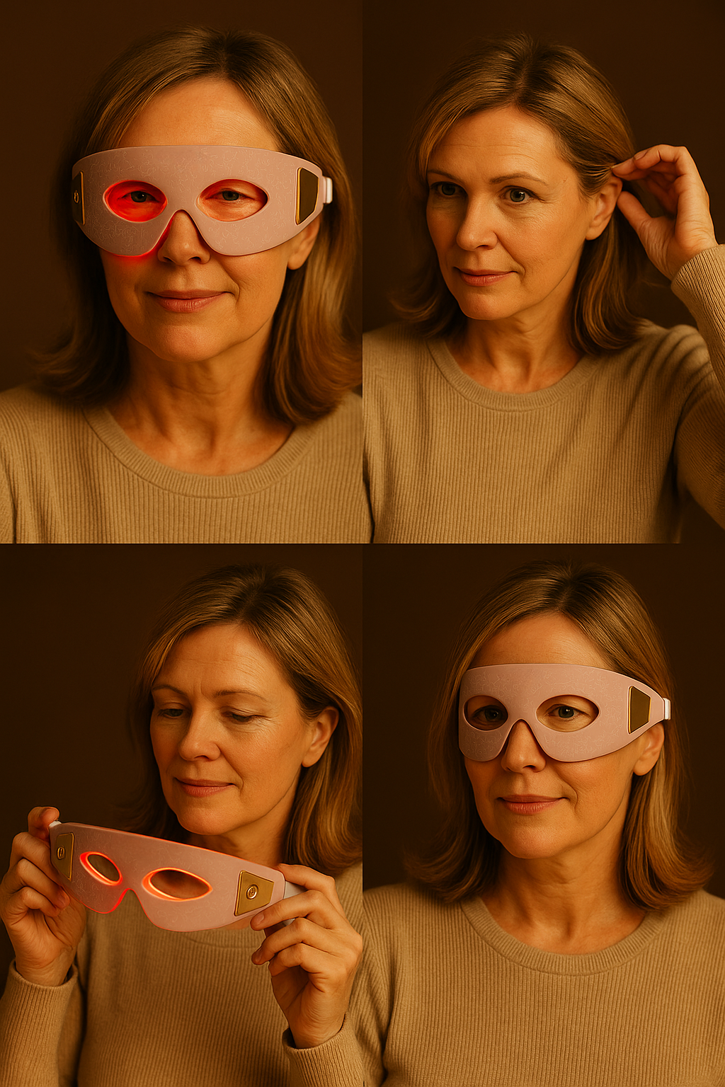 Selene Eye Mask Portable LED Red Light Soft Silicon Mask